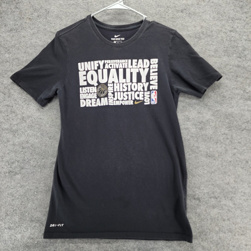 Nike Shirt Womens Small NBA Athletic Dri Fit Short Sleeve Black